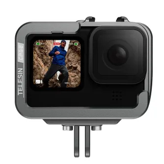 Sporta kameru aksesuāri - Telesin alumīnija aizsargvāciņš GoPro Hero 11/10/9 GP-FMS-G11 - perc šodien veikalā un ar piegādi