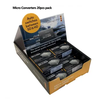 Signāla kodētāji, pārveidotāji - Blackmagic Design Micro Converter HDMI to SDI 3G without PSU - 20 pack CONVCMIC/20HS03G - ātri pasūtīt no ražotāja