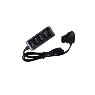 V-Mount Baterijas - CONST P-4DF D-Tap Male to 4-Port D-Tap Female Cable Splitter P-4DF - ātri pasūtīt no ražotāja