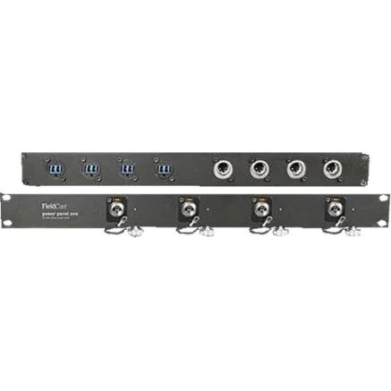 FieldCast Power Panel One (panel with 4x 2Core SM Hybrid chassis connectors for bridging 2 BR008