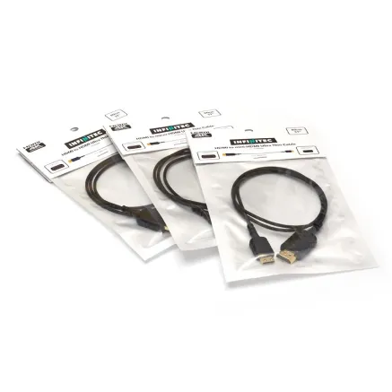 Infinitec HDMI TO HDMI ultra thin flixible 4K cable, 50cm IFCHAHA50