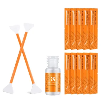 Sortimenta jaunumi - K&F Concept 10Pcs Double-Headed Cleaning Stick + 20ML Cleaning Solution SKU.1965 - ātri pasūtīt no ražotāja