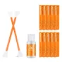 Sortimenta jaunumi - K&F Concept 10Pcs Double-Headed Cleaning Stick + 20ML Cleaning Solution, CMOS APS-C Frame 16mm Cleaning Cloth Sticks Set ... - ātri pasūtīt no ražotāja