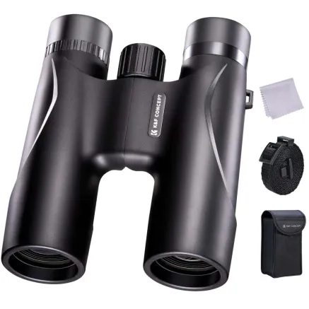 K&F Concept 12x32 Binoculars Telescope High Definition BAK-4 Prism IP65 Waterproof, Black KF33.071