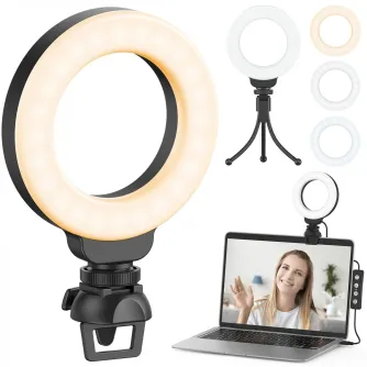 LED Lampas kamerai - K&F Concept 4" USB Powered Ring Multi-Functional Fill Light GW51.0078 - ātri pasūtīt no ražotāja