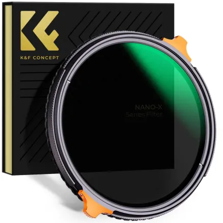 K&F Concept 43mm ND4-ND64 (2-6 Stop) Variable ND Filter and CPL Circular Polarizing Filter 2 in 1 KF01.1908
