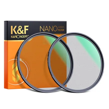 K&F Concept 77mm Black Diffusion 1/4 & 1/8 Filter Kit Dream Cinematic Effect - Nano-X SKU.1913