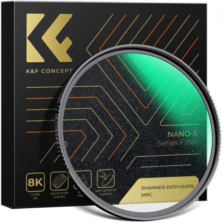 K&F Concept 82mm Nano-X-Microlight Shimmer Diffusion MRC filter KF01.2170
