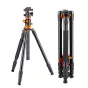 Sortimenta jaunumi - K&F Concept Compact Aluminum DSLR Tripod (09.090) KF09.090V1 - ātri pasūtīt no ražotāja