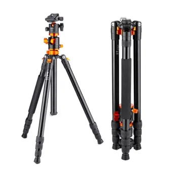 Sortimenta jaunumi - K&F Concept Compact Aluminum DSLR Tripod (09.090) KF09.090V1 - ātri pasūtīt no ražotāja