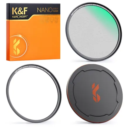 K&F Concept 77mm Magnetic Black Mist Filter 1/4 Special Effects Filter HD Multi-layer Coated, Waterproof/Scratch-Resistant/