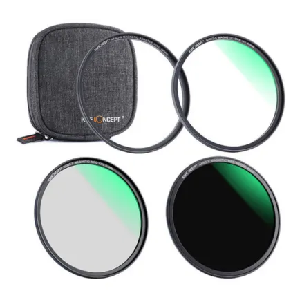 K&F Concept Magnetic UV, Circular Polarizer & ND1000 Filter Kit with Case (49mm) SKU.1649