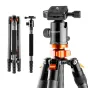 Sortimenta jaunumi - K&F Concept SA284C1 Carbon Fiber Tripod/Monopod Kit with Ball Head KF09.095 - ātri pasūtīt no ražotāja