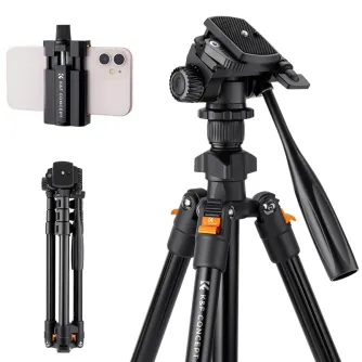 Sortimenta jaunumi - K&F Concept Ultra-Compact Aluminum Tripod (09.115) KF09.115 - ātri pasūtīt no ražotāja