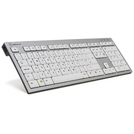 Logic Keyboard Logickeyboard Silver w/dual USB hub UK SKB-AJPU-UK