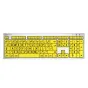 Logic Keyboard XLPrint ALBA Black on Yellow UK LKB-LPRNTBY-CWMU-UK