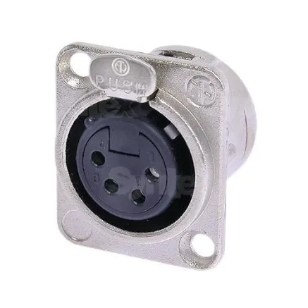 Neutrik NC4FD-L-1 XLR Panel Mount Receptacle - 4 Pole
