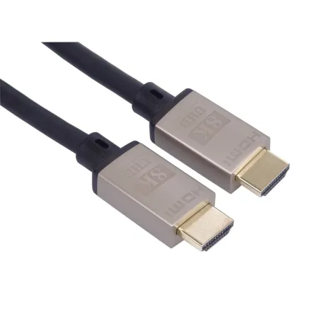 PremiumCord Ultra High Speed HDMI 2.1 cable 8K60Hz, 4K120Hz length 2m metallic gold plated connectors KPHDM21K2