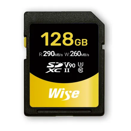 Wise SD-N 128GB SDXC UHS-II V90 Memory Card WI-SD-N128