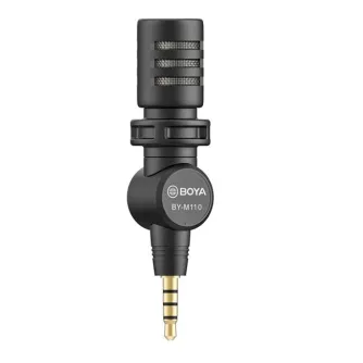 Mikrofoni - Boya Mini Condenser Microphone BY M110 for 3.5mm TRRS - ātri pasūtīt no ražotāja