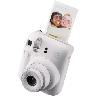 Momentfoto kamera - Instant Camera Instax Mini 12 Clay White + instax mini glossy (10 pcs) - perc šodien veikalā un ar piegādi