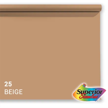 Superior Background Paper 25 Beige 1.35 x 11m