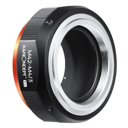 K&F Concept M42-M4/3 PRO high precision lens adapter (orange) M10125 Lens Adapter KF06.441