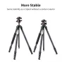 Statīvu aksesuāri - K&F Concept K&F 1.7m Carbon Fiber Travel Tripod Max Height,lightweight tripod 15kg Load for DSLR Cameras A254C4+BH-35L KF09.098 - ātri pasūtīt no ražotāja