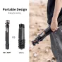Statīvu aksesuāri - K&F Concept K&F 1.7m Carbon Fiber Travel Tripod Max Height,lightweight tripod 15kg Load for DSLR Cameras A254C4+BH-35L KF09.098 - ātri pasūtīt no ražotāja