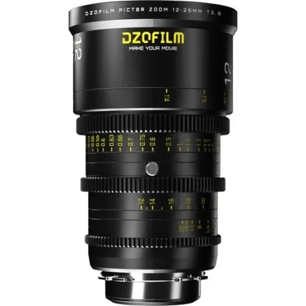 DZO Optics DZOFilm Pictor 12-25mm T2.8 Super35 Parfocal Zoom Lens (PL/EF, Black) PICT1225-T28-BK