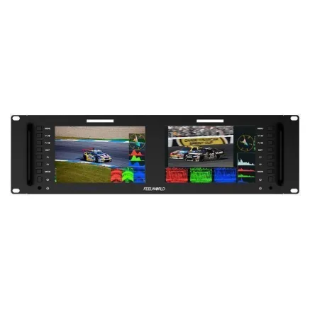 Feelworld D71 PLUS Dual 73RU Rack Mount Monitor 4K HDMI SDI D71 PLUS