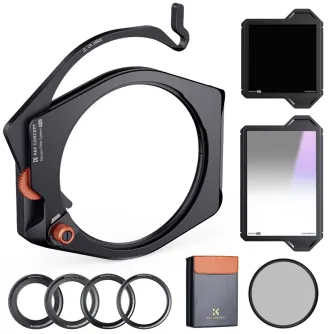 ND neitrāla blīvuma filtri - K&F Concept K&F High-End Square Bracket System, with built-in 95mm CPL, with 67/72/77/82mm adapter ring, Square SKU.1808 - ātri pasūtīt no ražotāja
