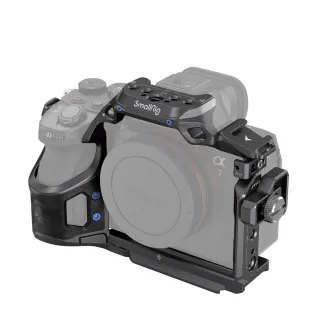 SmallRig Rhinoceros Cage Kit for Sony Alpha a7 serijos su pusės gripu ir viršų ranka, įterpta į Sony Alpha kamerą SmallRig Rhinoceros Cage Kit for Sony Alpha a7 serijos su pusės gripu ir viršų ranka, įterpta į Sony Alpha kamerą
