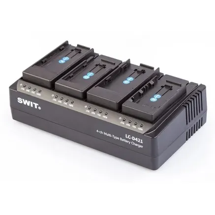 Swit LC-D421C KIT 4-CH DV charger with 4x Canon BP Style plates LC-D421C KIT