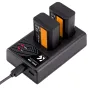Sortimenta jaunumi - K&F Concept K&F FW50 1030mAh Digital Camera Dual Battery with Dual Channel Charger, for Sony Camera Charger KF28.0015 - ātri pasūtīt no ražotāja