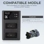 Sortimenta jaunumi - K&F Concept K&F LP-E17 Digital Camera Dual Channel Charger with type c Charging Cable KF28.0008 - ātri pasūtīt no ražotāja