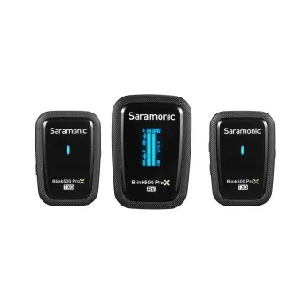 Mikrofoni - Saramonic Blink500 ProX Q2 wireless audio transmission kit (RX + TX + TX) - ātri pasūtīt no ražotāja
