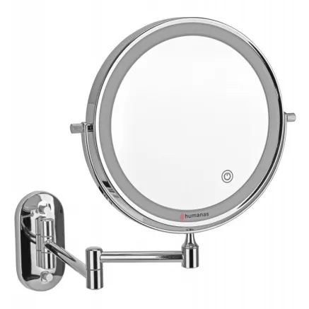 Humanas HS-BM01 bathroom mirror with LED backlight - silver