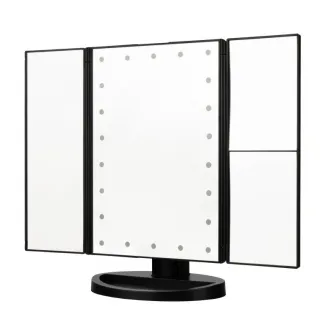 Make-up spoguļi - Humanas HS-ML04 makeup mirror with LED backlight - black - ātri pasūtīt no ražotāja