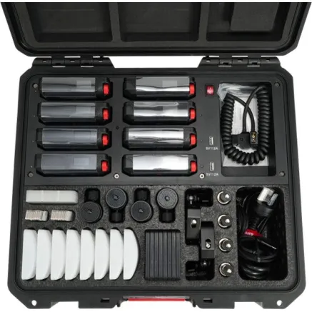 Aputure MC Pro 8-Light Kit 8x5W RGBWW IP65 CRMX w case and accessories