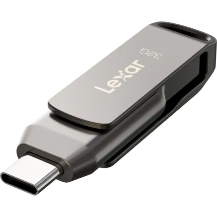LEXAR JUMPDRIVE DUAL DRIVE D400 TYPE-C/TYPE-C & TYPE-A, UP TO 100MB/S READ (USB 3.1) 32GB LJDD400032G-BNQNG