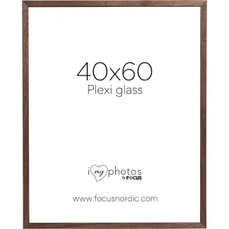 Discontinued - FOCUS SOUL WALNUT VENEER 40X60 PLEXI 120949