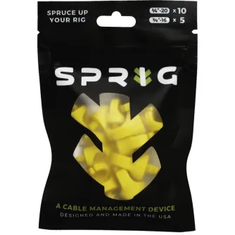 Cable Management Accessories - SPRIG YELLOW VALUE PACK 10X 1/4 SPRIGS + 5X 3/8 BIG SPRIGS VPK-S10-B5-Y - quick order from manufacturer