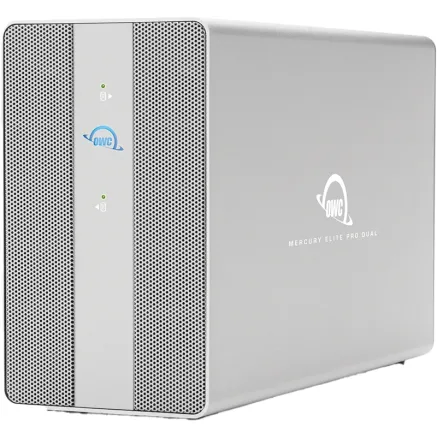 OWC MERCURY ELITE PRO DUAL WITH 3-PORT USB HUB SSD STORAGE SOLUTION (480GB EXTREME PRO X 2) 1TB OWCMEDCH7S01
