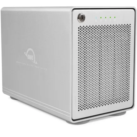 OWC MERCURY ELITE PRO QUAD RAID 4 BAY WITH USB 3.1 GEN 2 (W./ SOFTRAID OWC/RAID0/1/4/5/1+0) 64TB OWCMEQCTSRT64