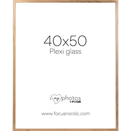 FOCUS SOUL OAK VENEER 40X50 PLEXI 123179