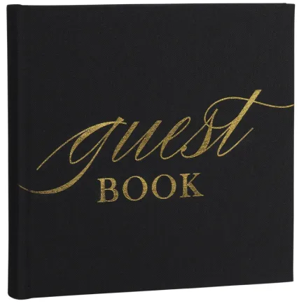 FOCUS BASE LINE CANVAS ALBUM 20X20 GUESTBOOK BLACK 124076