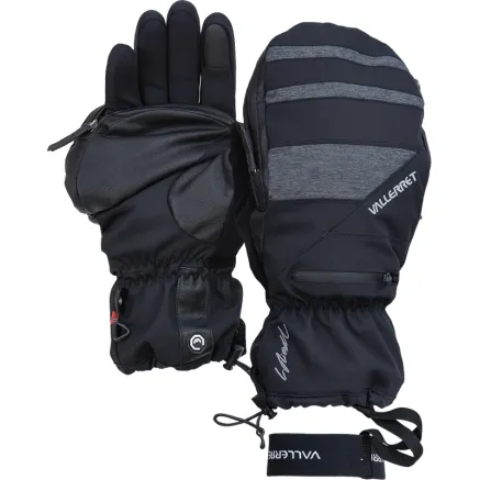 VALLERRET SKADI ZIPPER MITT LRS BLACK L 23SKD-BK-L
