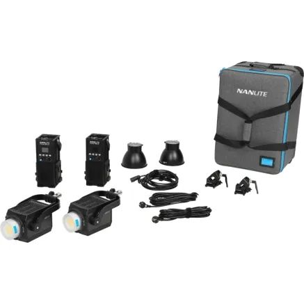 NANLITE FORZA 500 II 2 KIT LED SPOT LIGHT WITH TROLLEY CASE 12-2047 2KIT-ST