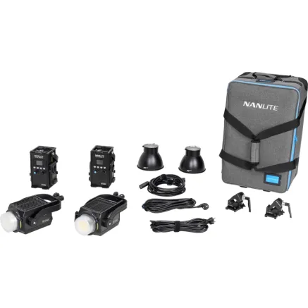NANLITE FORZA 300B II 2 KIT LED SPOT LIGHT WITH TROLLEY CASE 31-2010 2KIT-ST